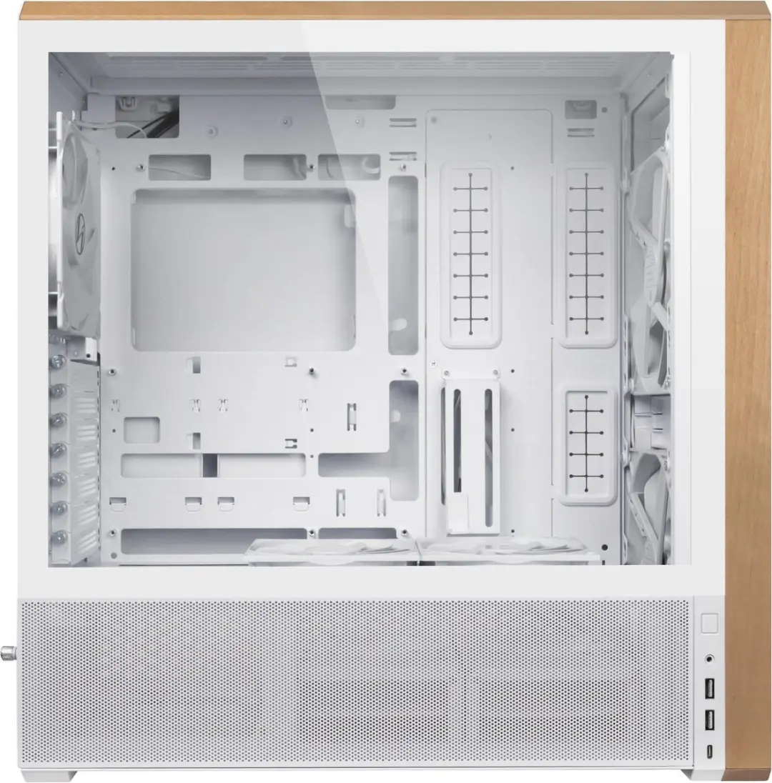 Lian Li Lancool LAN217W Midi Tower - Wit - 5 Ventilatoren