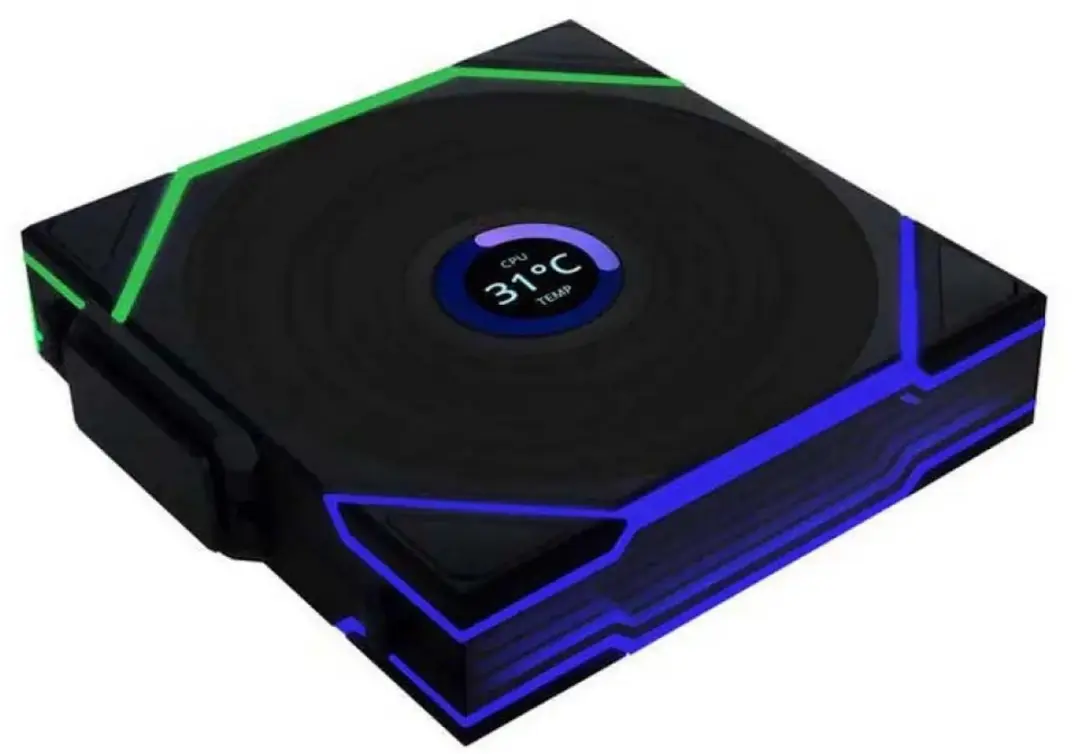 Lian Li UNI FAN TL Wireless ARGB LCD 3-Pack 120mm - Zwart