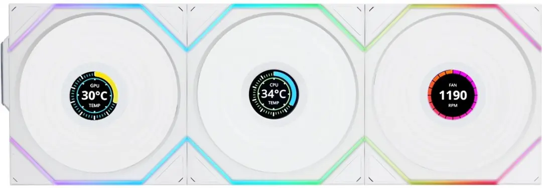 Lian Li UNI FAN TL120 LCD Wireless 3-Pack