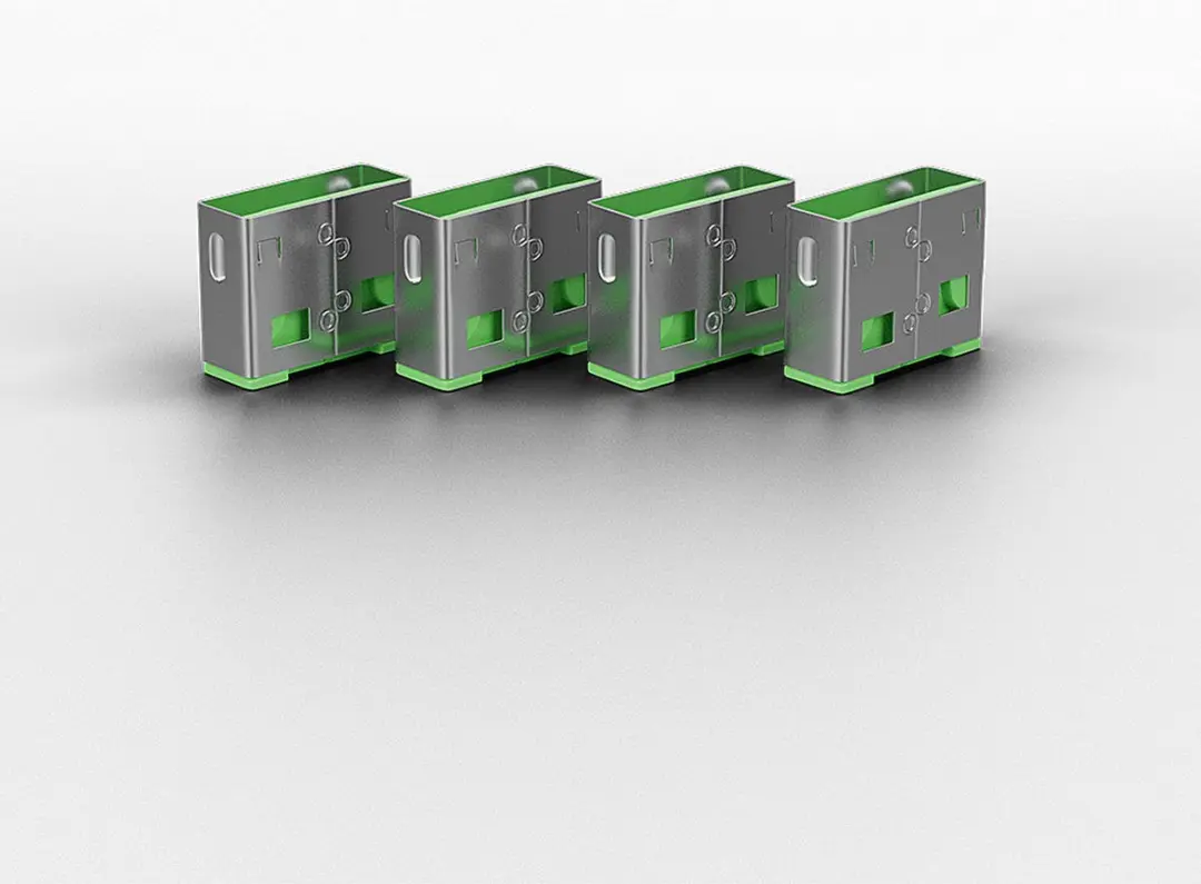 Lindy USB-poortblokker Groen