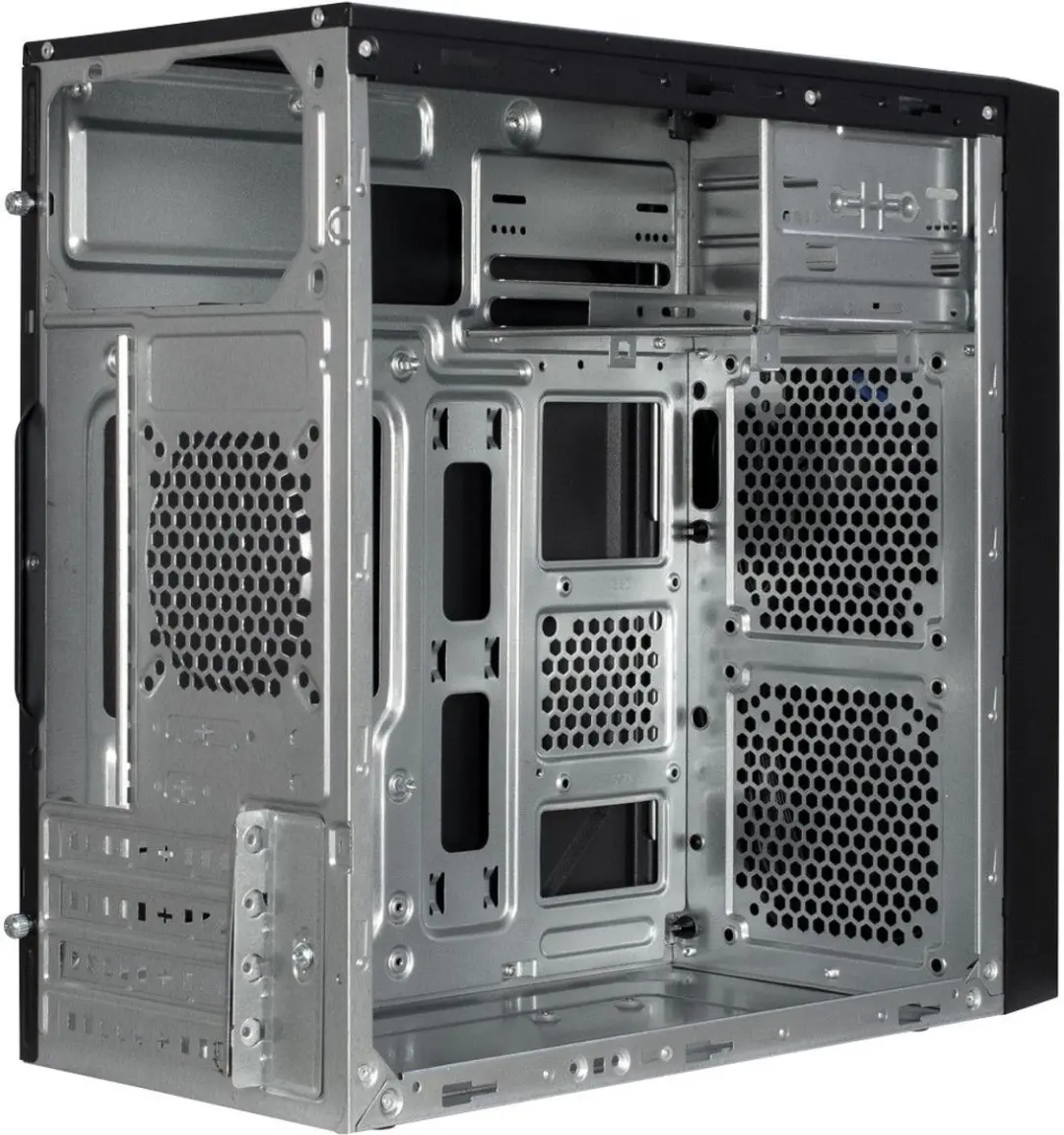 Inter-Tech IT-6505 Retro Micro Tower - Zwart