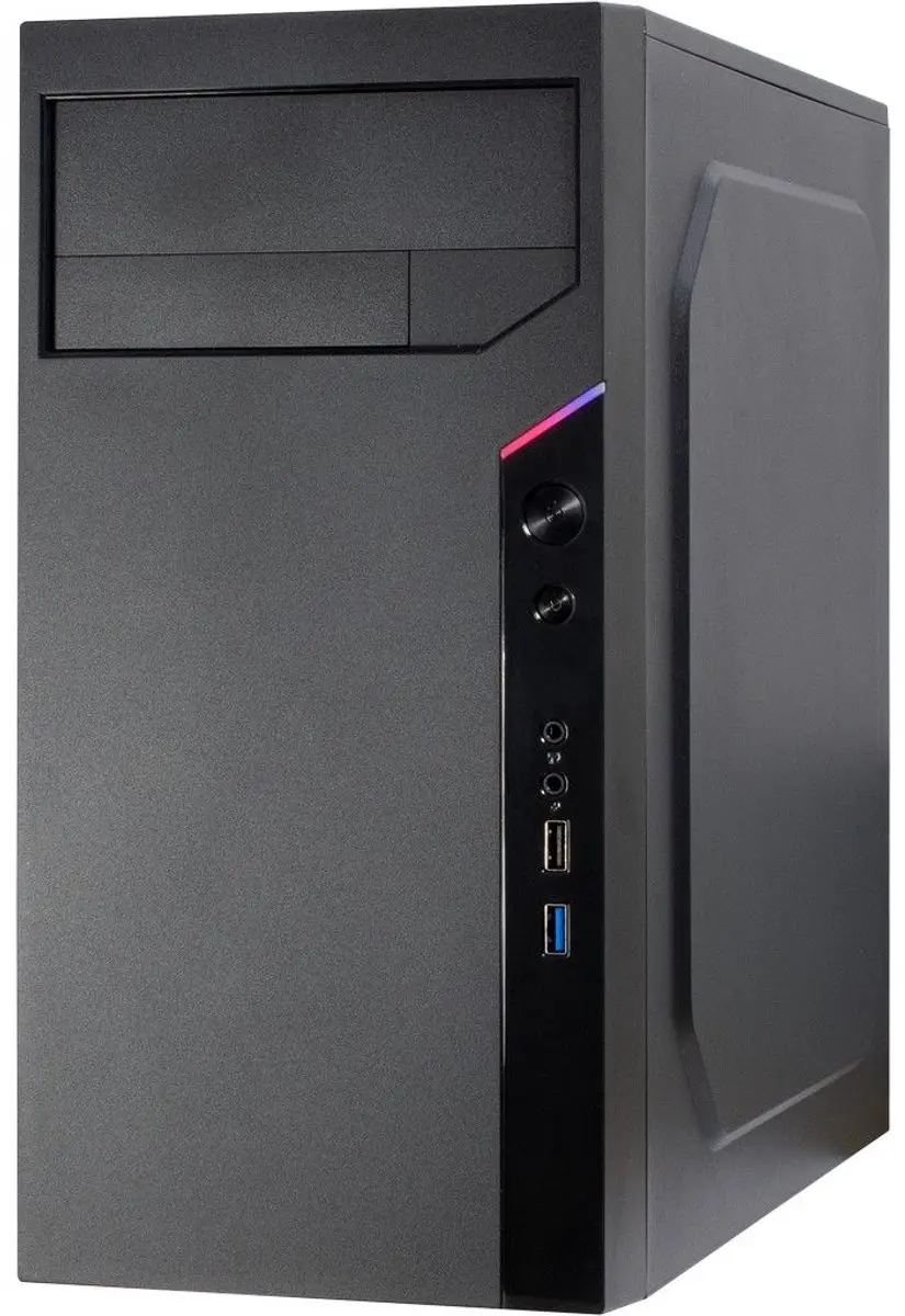 Inter-Tech IT-6505 Retro Micro Tower - Zwart