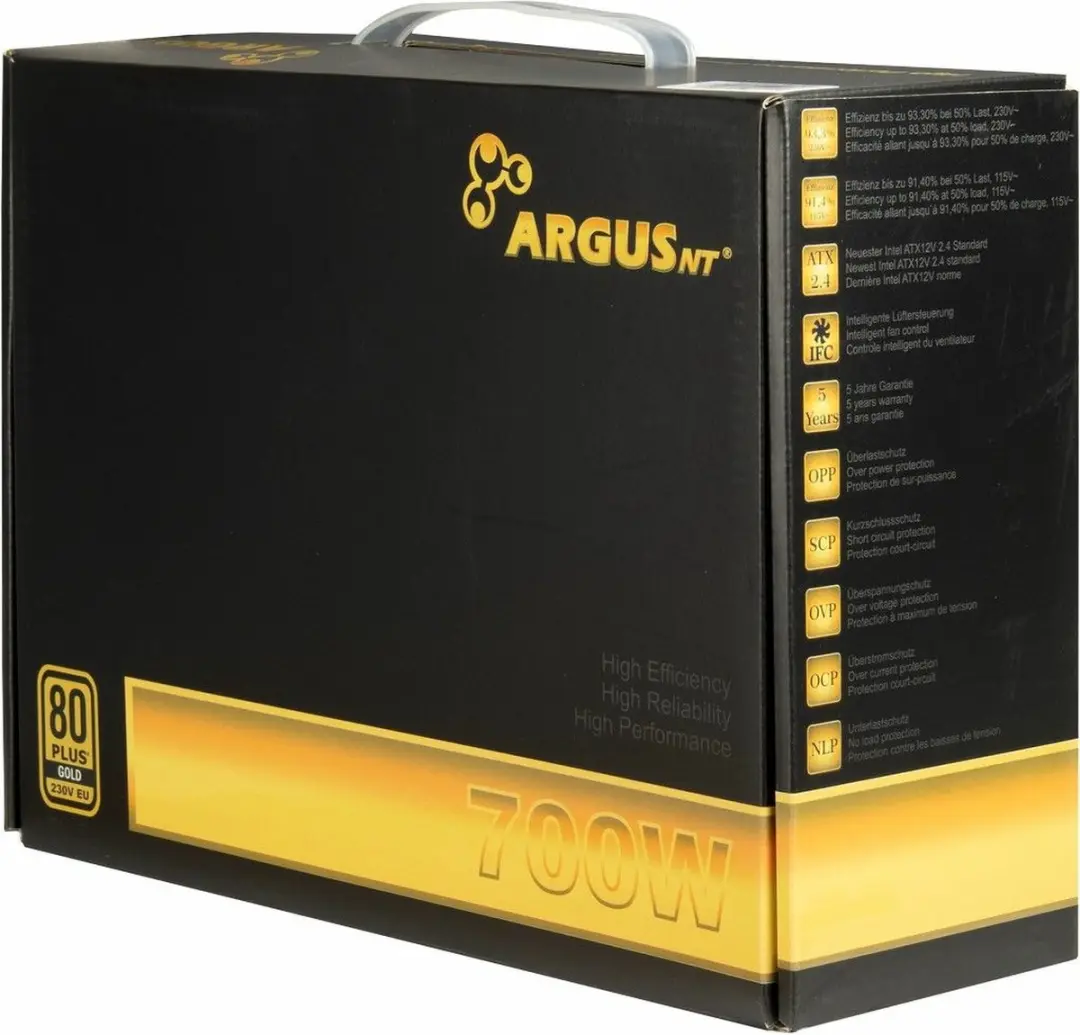 Intertech ArgusNT GPS-700 Voeding - 700W - Zwart