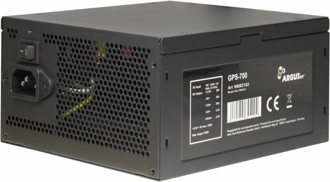 Intertech ArgusNT GPS-700 Voeding - 700W - Zwart