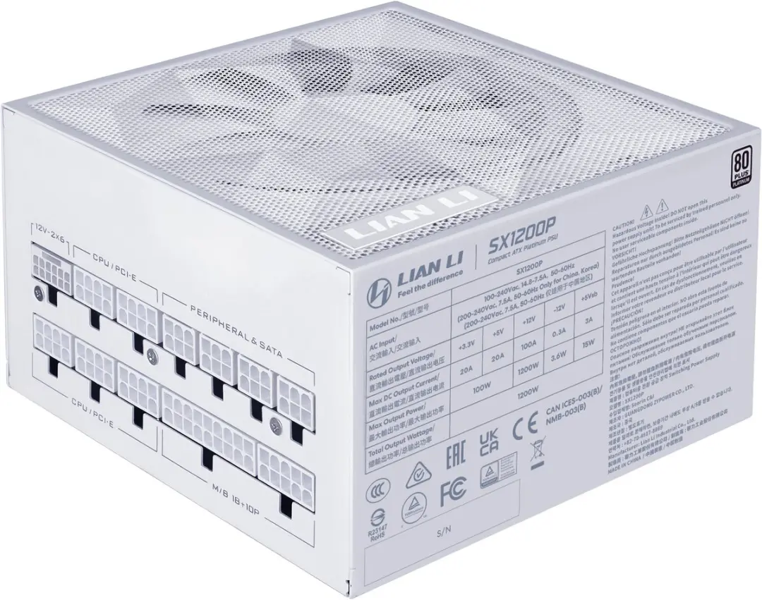 Lian Li SX1200P ATX Voeding 1200W - Wit