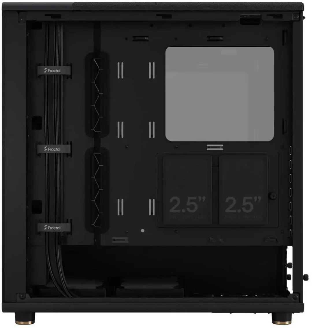 Fractal Design North Black ATX Semi-tower - 2x 2.5/3.5 inch