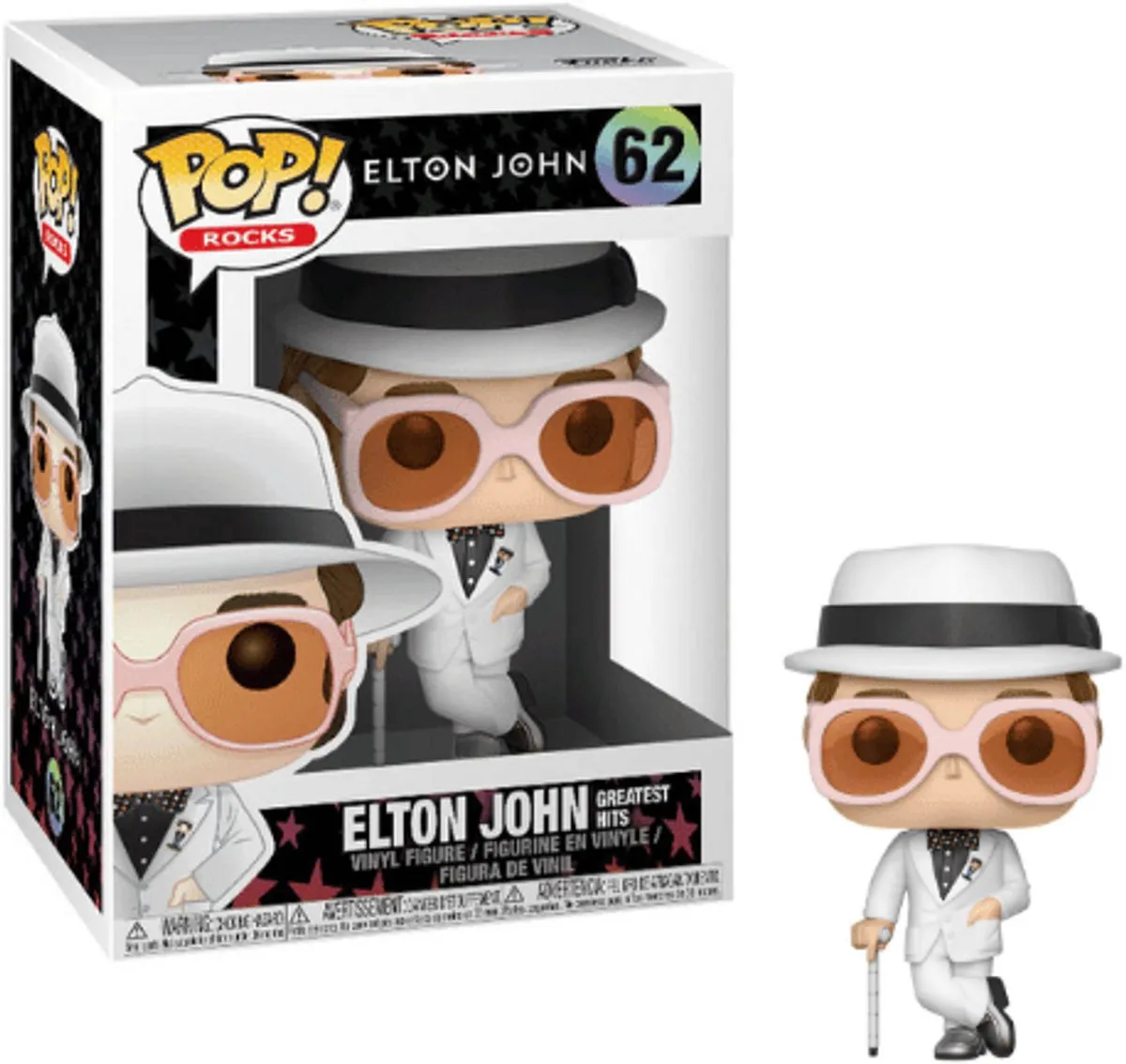 Funko Pop! Rocks Elton John #62 Verzamelfiguur - Greatest Hits