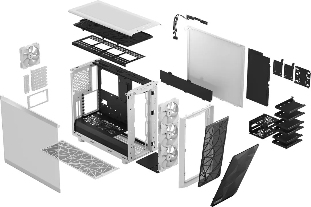Fractal Design Meshify 2 RGB ATX Behuizing - Wit