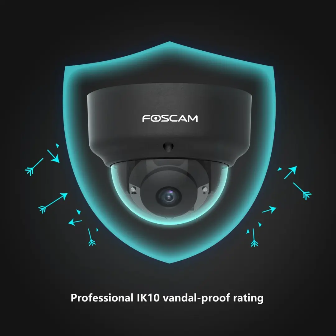 Foscam D2EP Buitencamera Full HD 2MP - POE - Nachtzicht 20m - Zwart