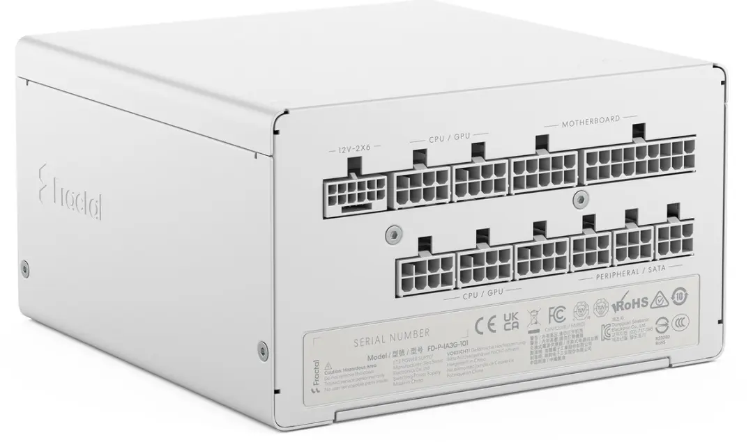 Fractal Design FD-P-IA3G-101-EU-WT Voeding 1000W