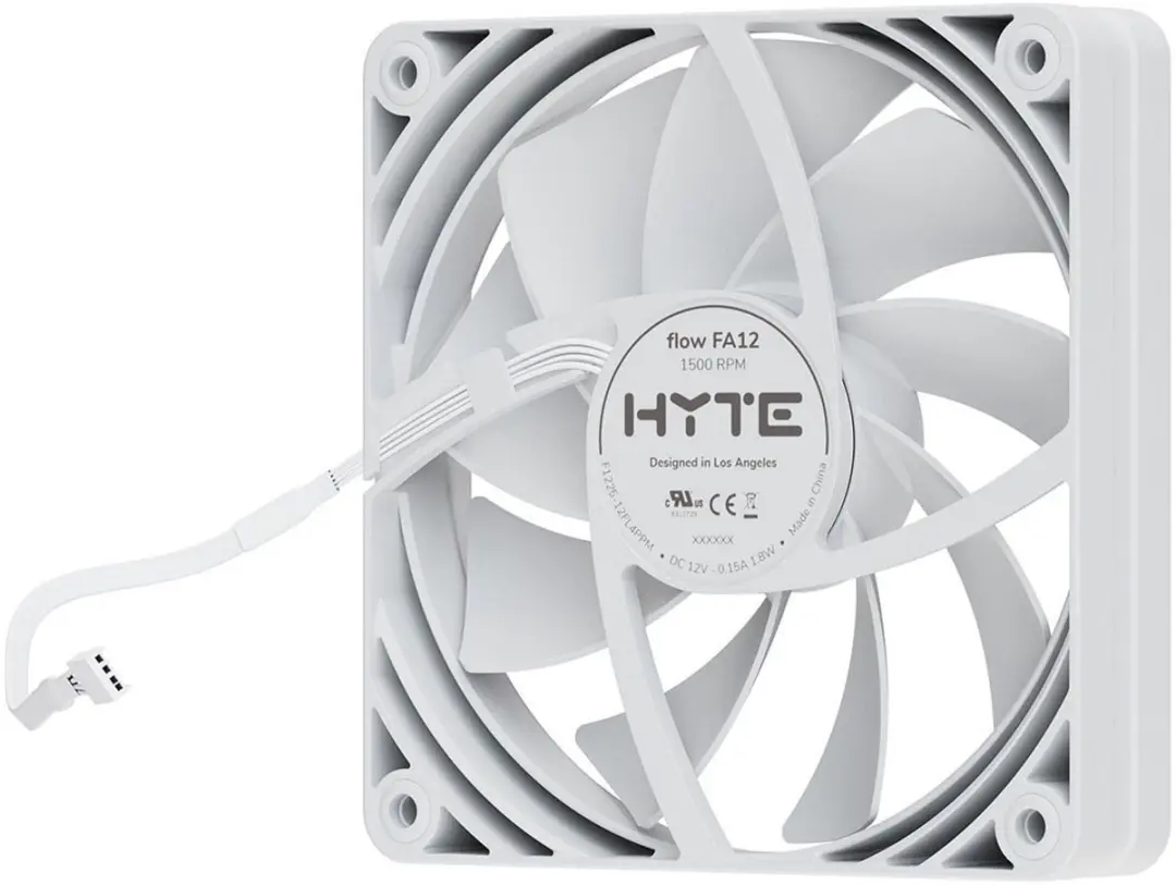 HYTE FA12 Behuizingsventilator 120mm - 4 Stuks - Wit