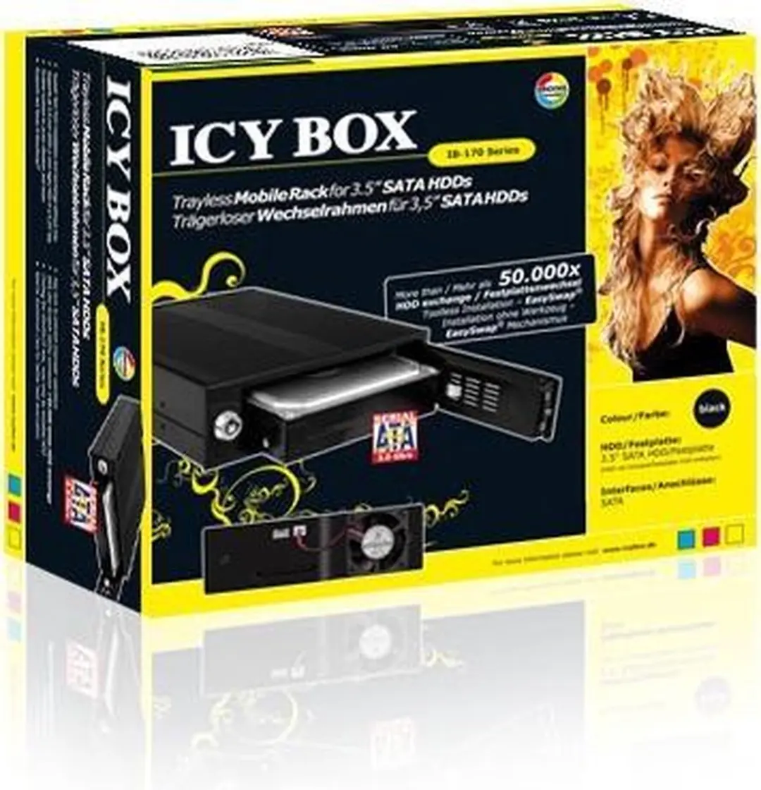 RaidSonic ICY BOX IB-170SK-B 8TB Externe HDD - Zwart