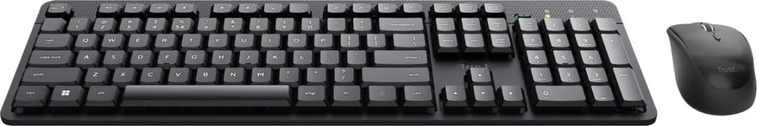 Trust ODY V2 Draadloos Toetsenbord & Muis Set AZERTY - 3 Knoppen - Zwart