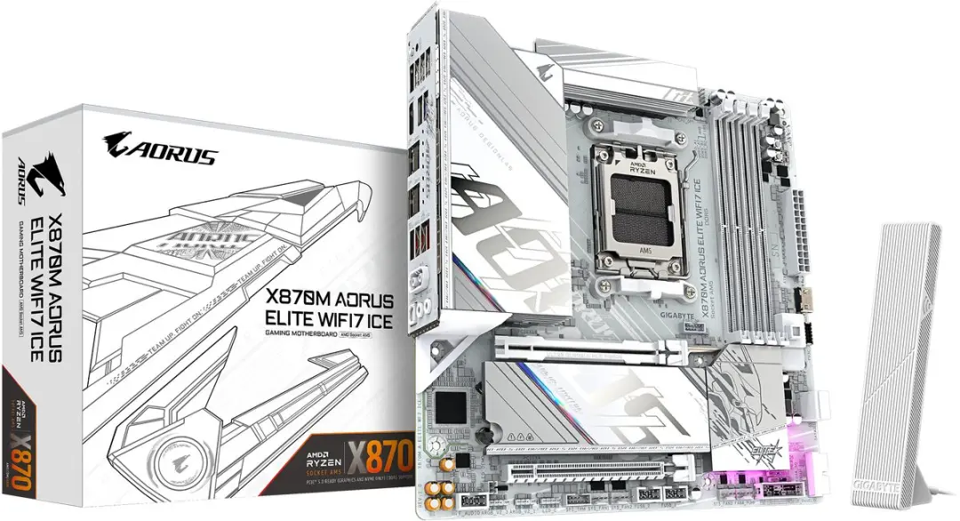 Gigabyte X870M Aorus Elite Wifi7 Ice AM5