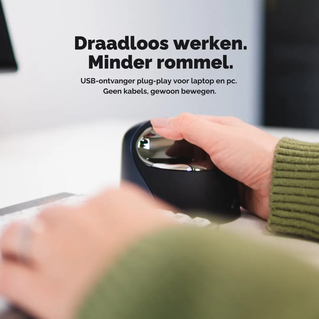 Evoluent VM4RW Verticale Muis - Rechtshandig - Zwart - afbeelding 6 van 6