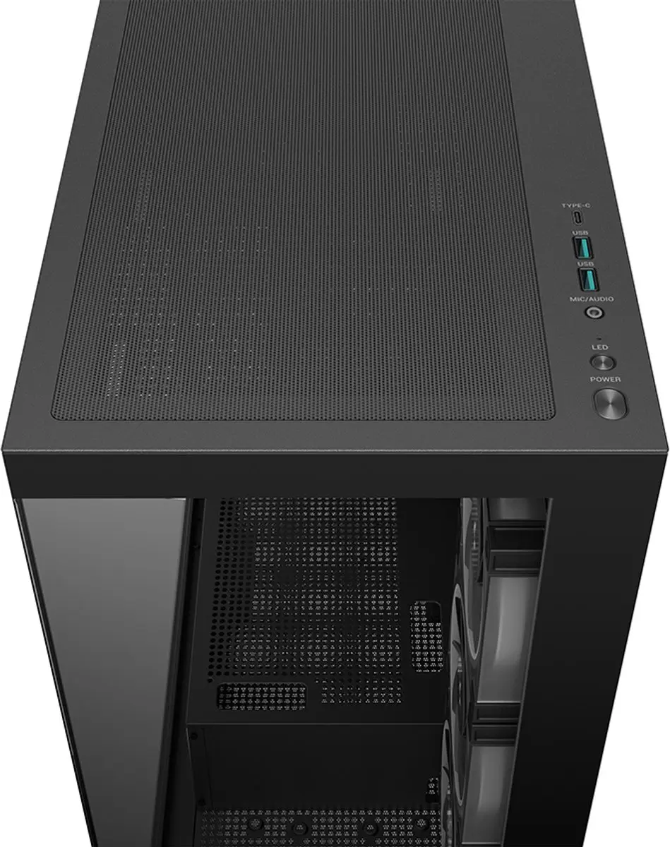 DeepCool CG580 4F V2 Midi Tower - 4 Ventilatoren - Zwart