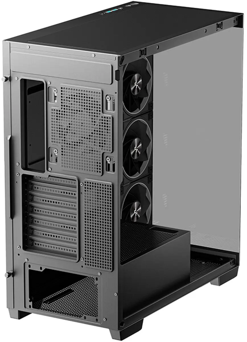 DeepCool CG580 4F V2 Midi Tower - 4 Ventilatoren - Zwart