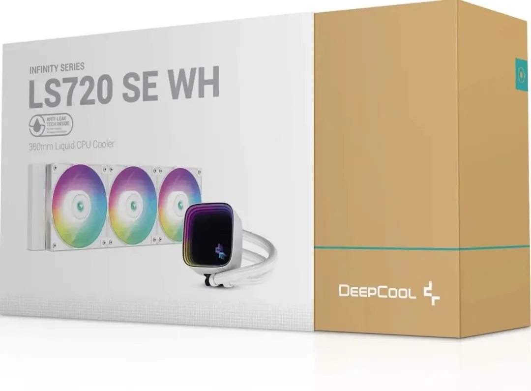 DeepCool LS720 SE WH Vloeistofkoelsysteem - 360mm - 3x 120mm RGB - Wit