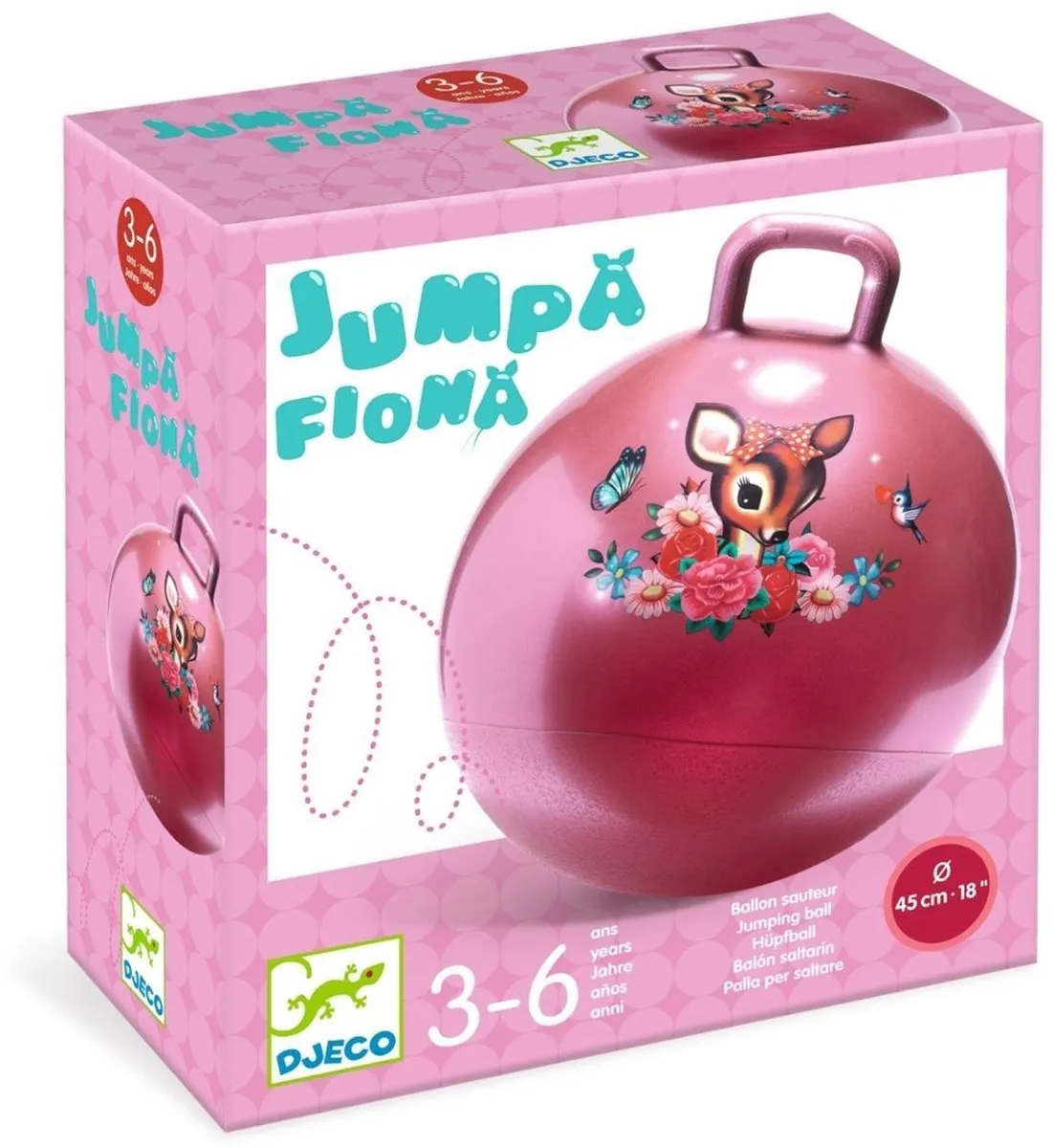 Djeco Springbal Jumpa Fiona - Multicolor