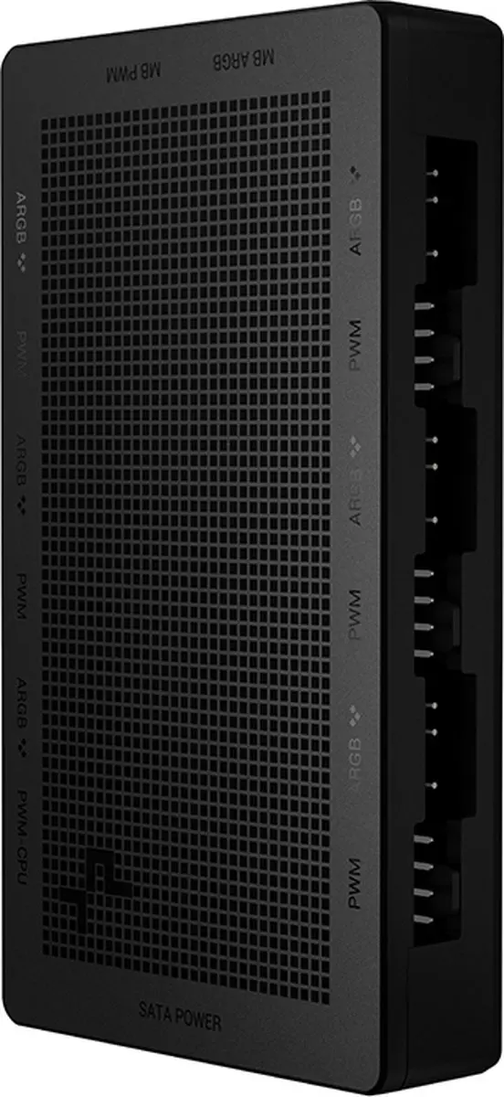 DeepCool SC790 2-in-1 PWM & ARGB Hub - 6x ARGB PWM Fans - Zwart