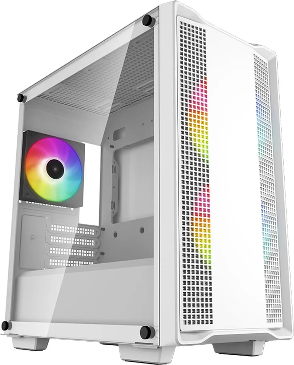 DeepCool CC360 WH Mini Tower Behuizing - Wit - ARGB Koeling