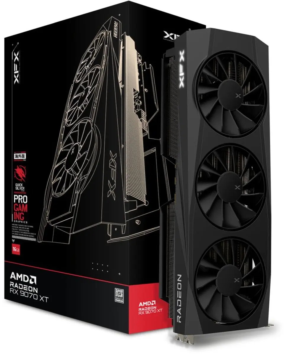 XFX Radeon RX 9070XT Quicksilver Gaming Edition 16GB - PCIe 5.0
