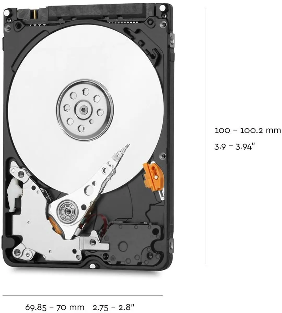 Western Digital WD Blue WD20SPZX 2TB Interne SATA HDD - 5400rpm