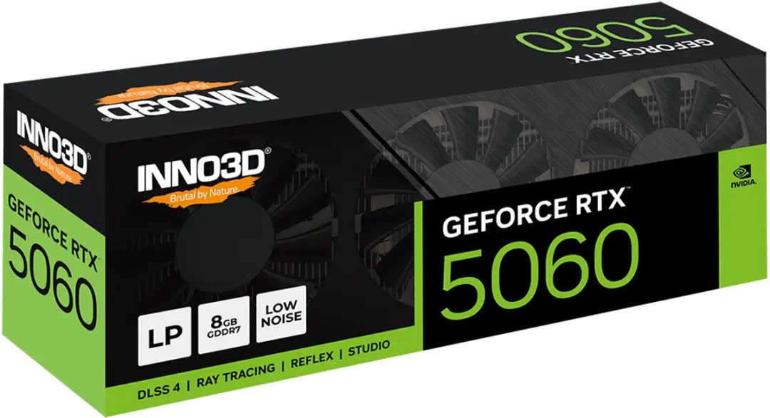 INNO3D GeForce RTX 5060 N5060L-08D7-17941616 - 8GB GDDR7 - Zwart