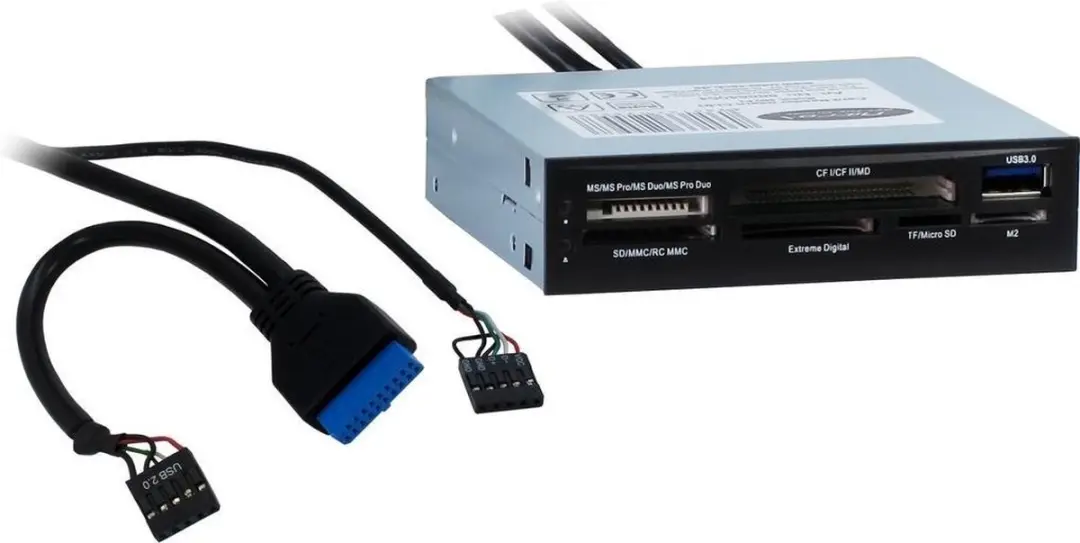 Inter-Tech CI-01 Geheugenkaartlezer USB 3.2 Gen 1 - Intern Zwart
