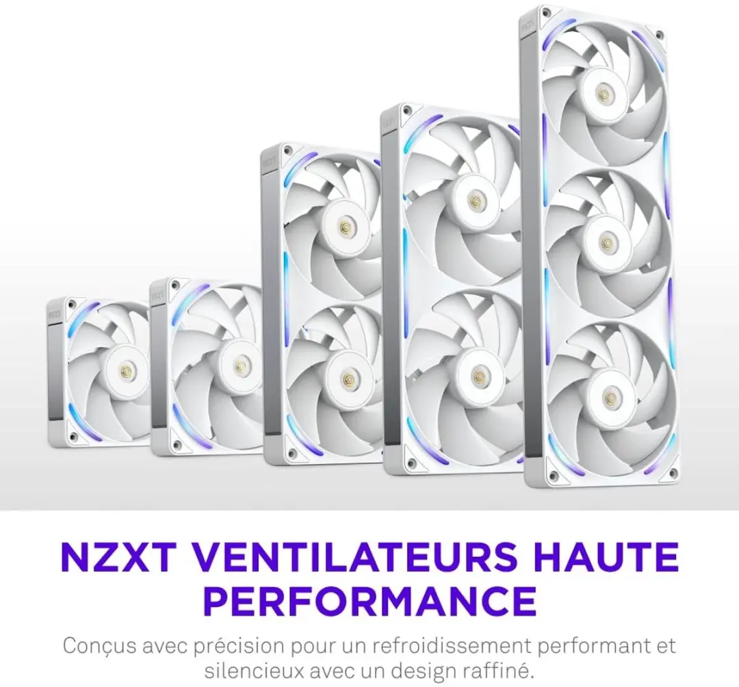 NZXT F140X 140mm RGB Ventilator - Wit