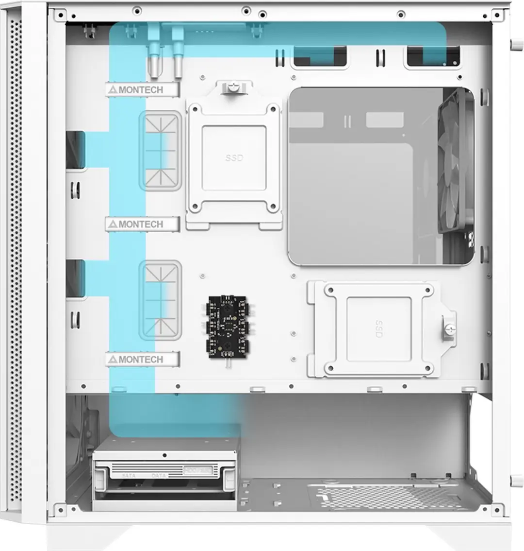 Montech Air 100 ARGB Mini Tower - Wit