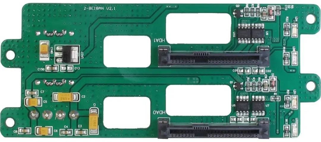 Inter-Tech 1.5U-1528L Rack - 2x 2.5" & 2x 3.5" - Zwart