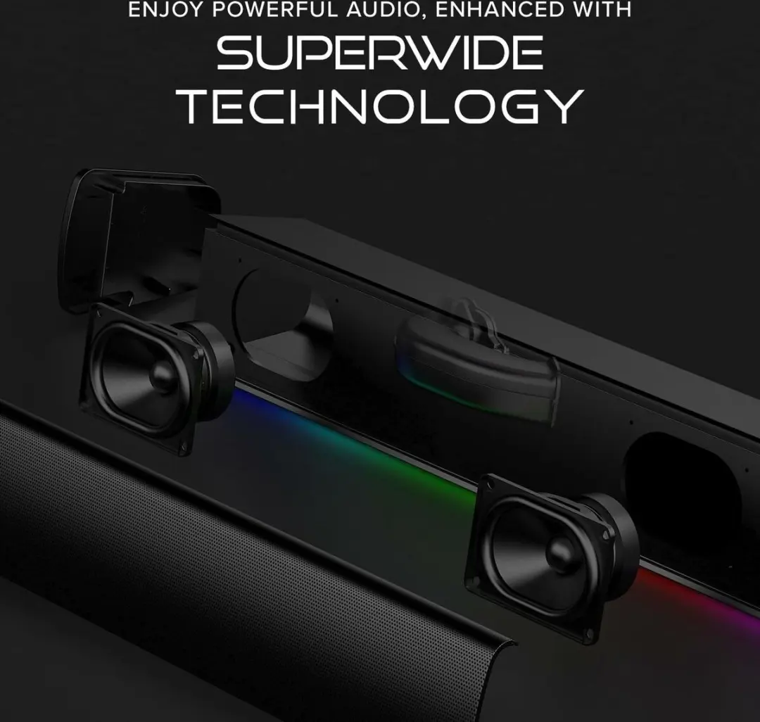 Creative Sound Blaster GS3 Soundbar - RGB Superwide - Zwart