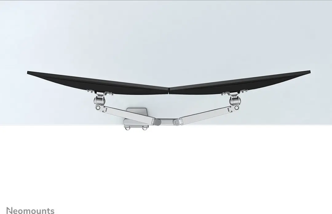 Neomounts FPMA-D750DSILVER Monitorarm 2 schermen 10-32" - 2-8kg/scherm - Zilver