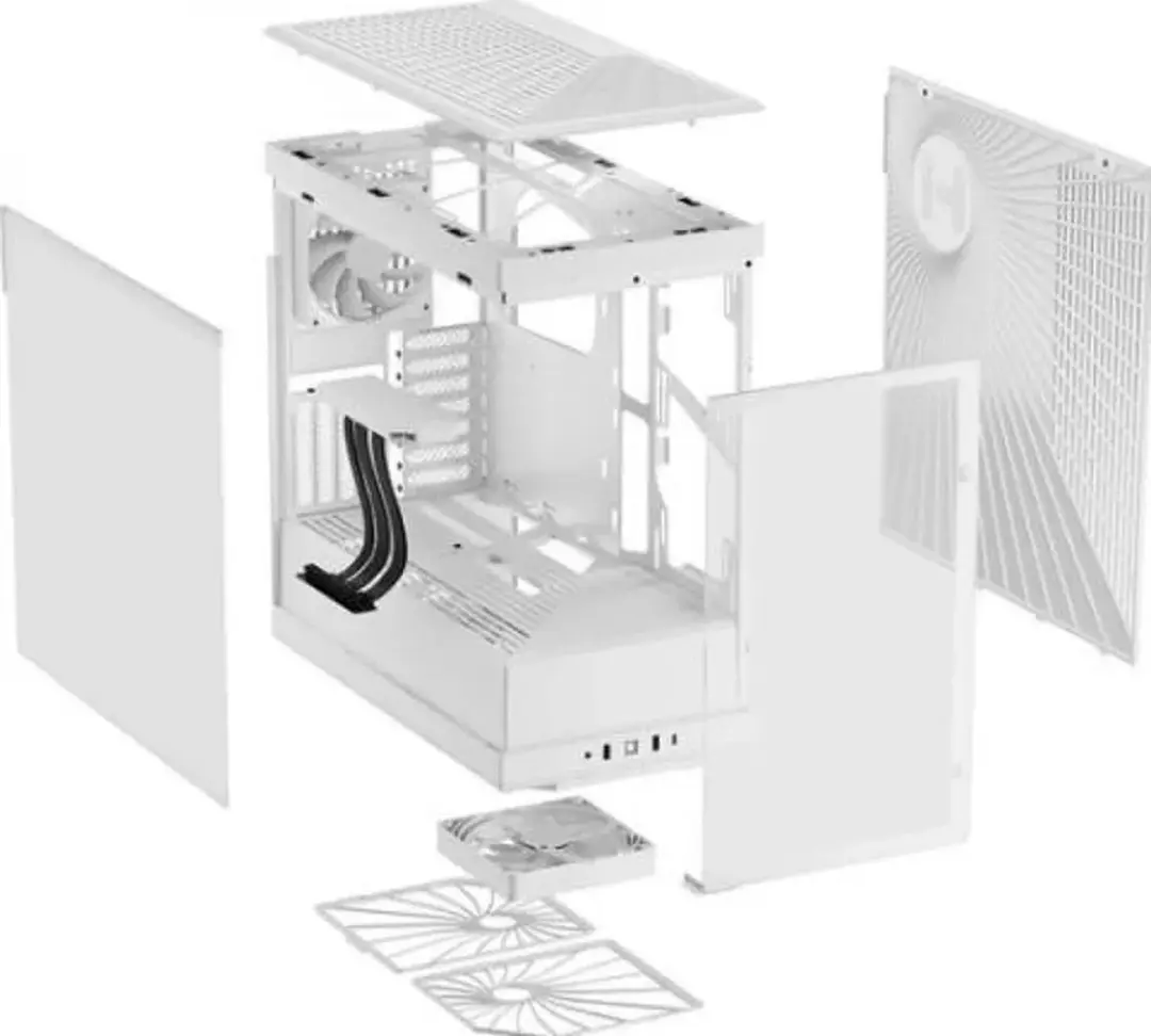 HYTE Y40 Midi Tower - Wit