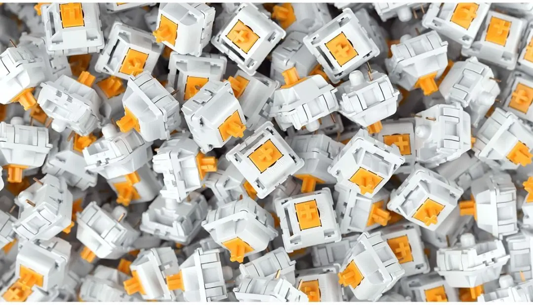 Glorious Panda Tactile Switches - Geel/Wit
