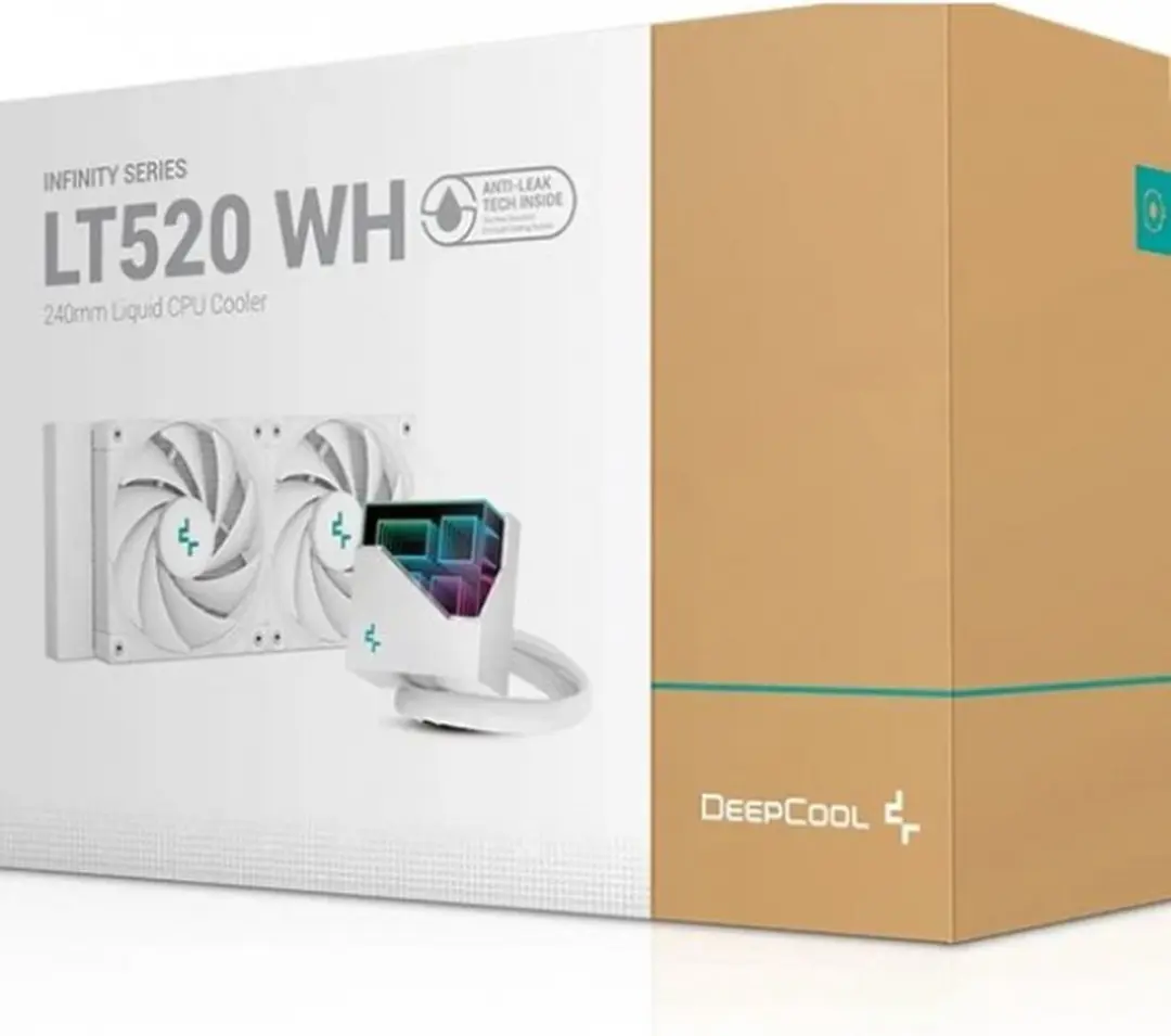 DeepCool LT520 WH Vloeistofkoelsysteem - 240mm Radiator - Wit