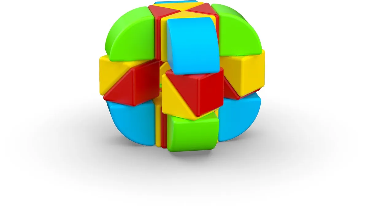 Geomag MagiCube Halve Kubussen 24-delig - Multicolor - afbeelding 6 van 6