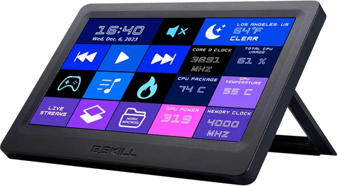 G.Skill GD-A7PCCSK-WGD Touchscreen Beeldkrant 7" - 300 cd/m²