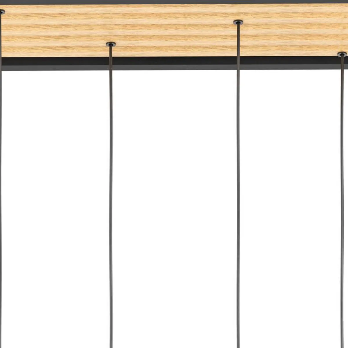 Eglo Consett Hanglamp E27 - 6 Lichtpunten - Zwart/Bruin