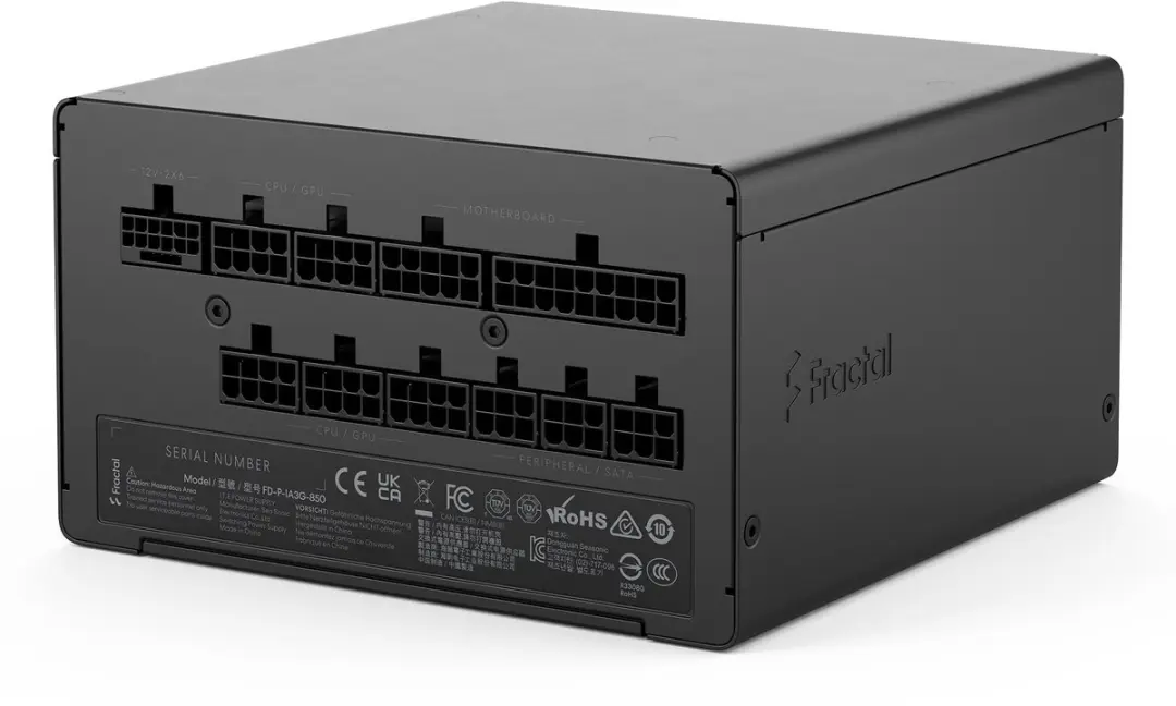 Fractal Design FD-P-IA3G-850-EU Voeding 850W - Zwart