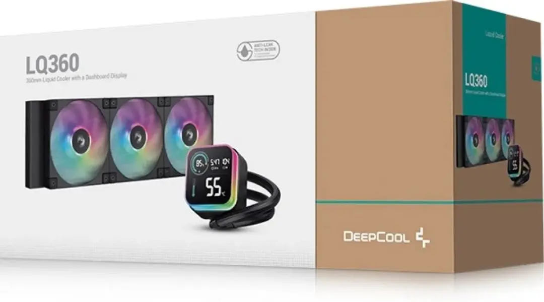 DeepCool LQ360 Vloeistofkoelsysteem - 360mm - 3x ARGB Fans - Zwart