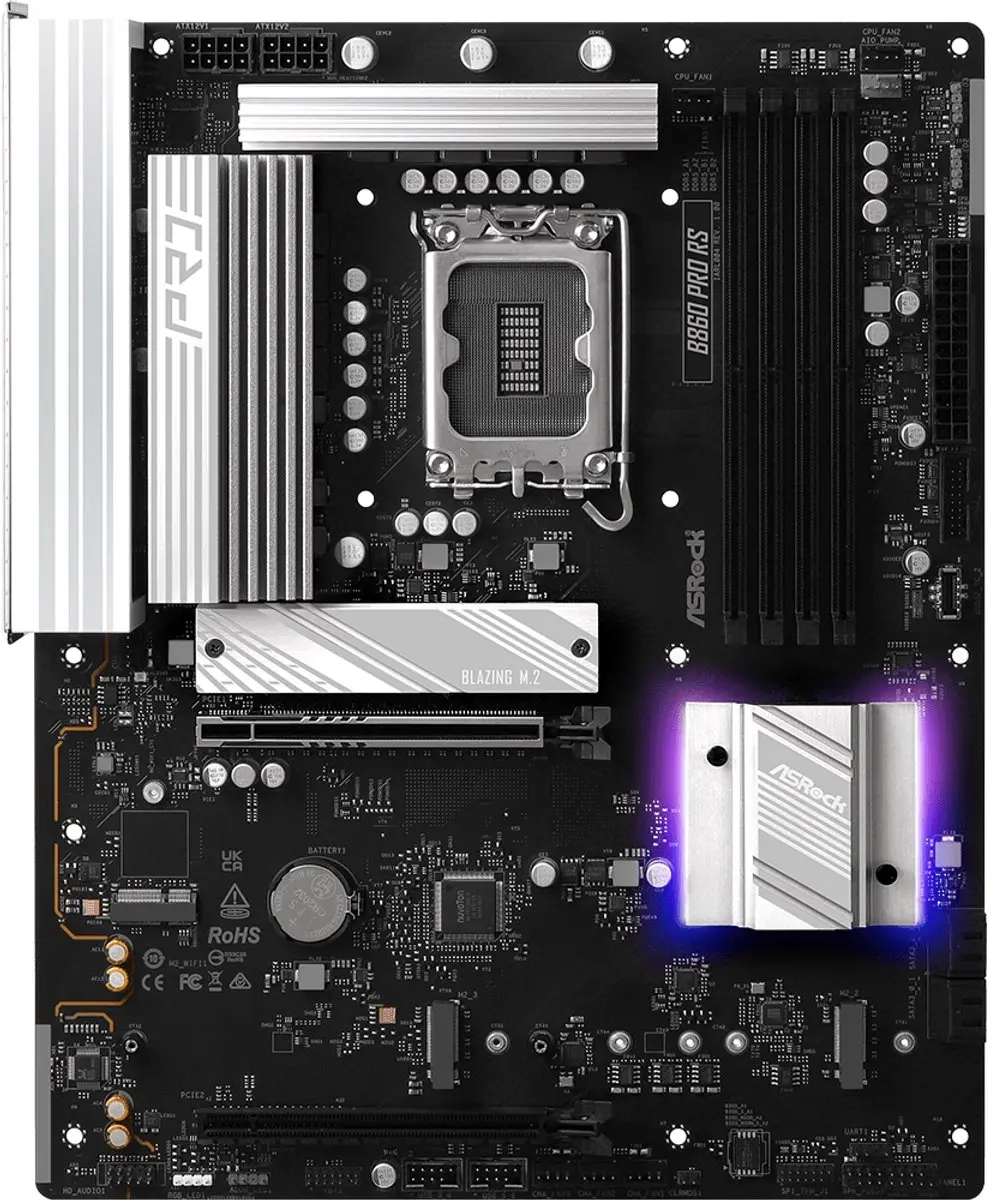 ASRock B860 Pro RS B860 LGA1851 ATX Moederbord - 90-MXBRM0-A0UAYZ