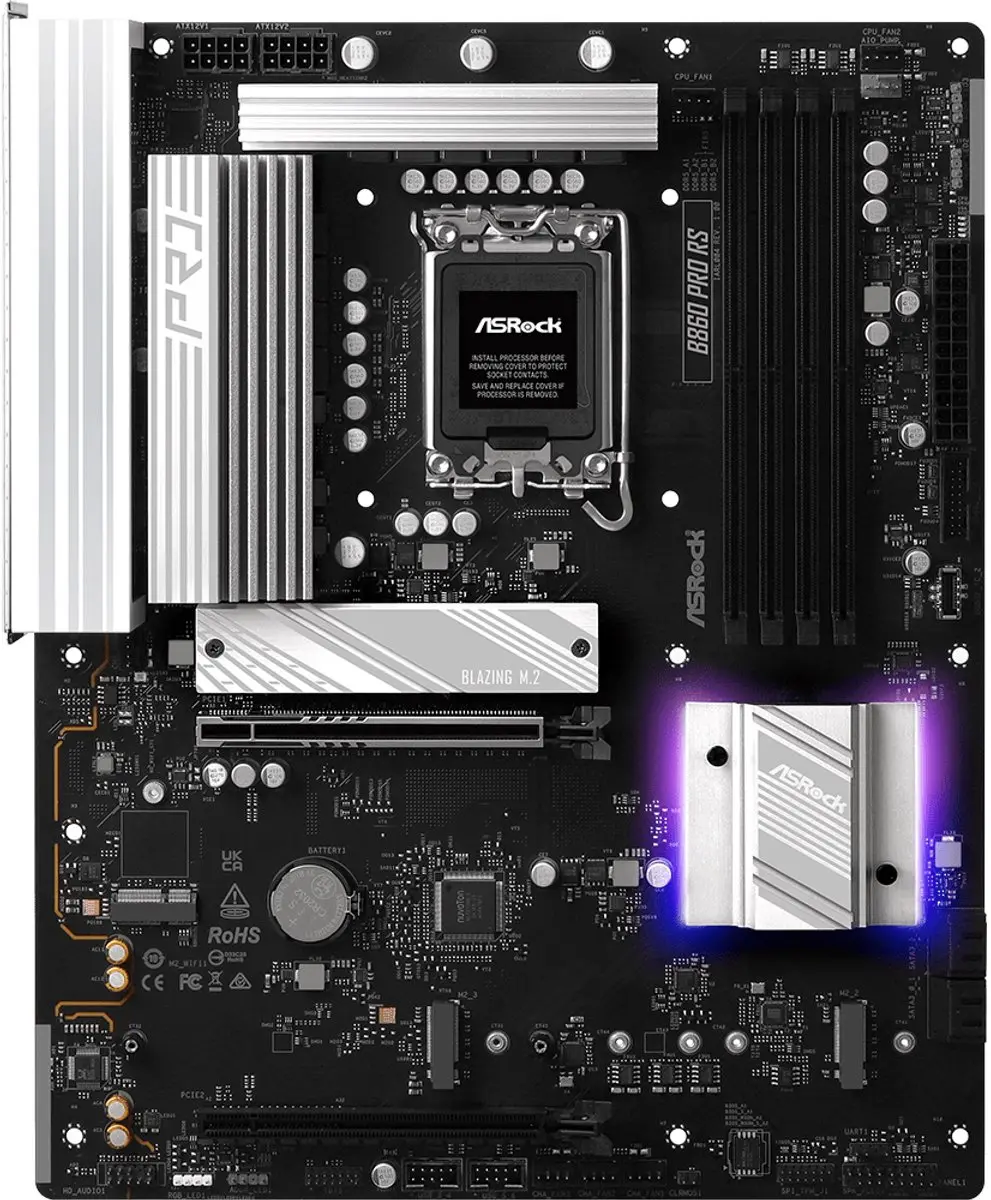 ASRock B860 Pro RS B860 LGA1851 ATX Moederbord - 90-MXBRM0-A0UAYZ - afbeelding 6 van 6