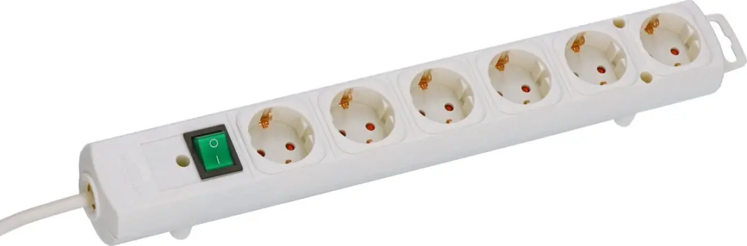 Brennenstuhl Comfort-Line Plus Stekkerdoos 6-voudig - 3500W - Wit