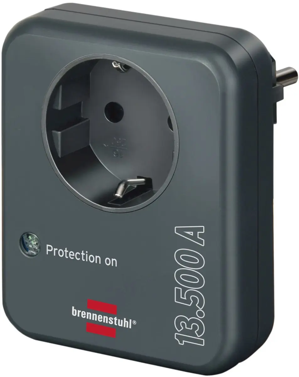 Brennenstuhl Stekkeradapter 3500W 13.500A Overspanningsbeveiliging