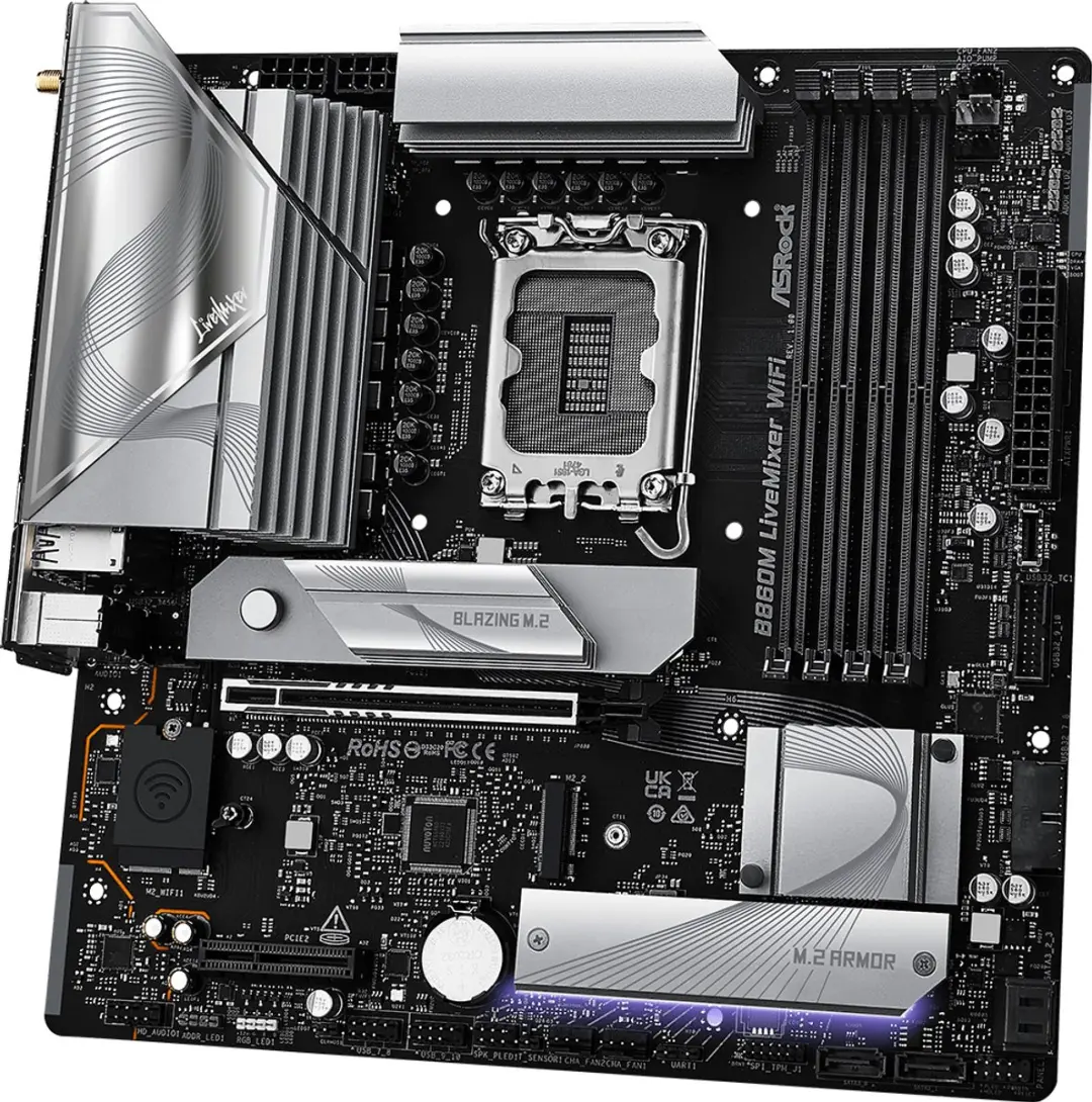 ASRock B860M LiveMixer WiFi - microATX - LGA1851