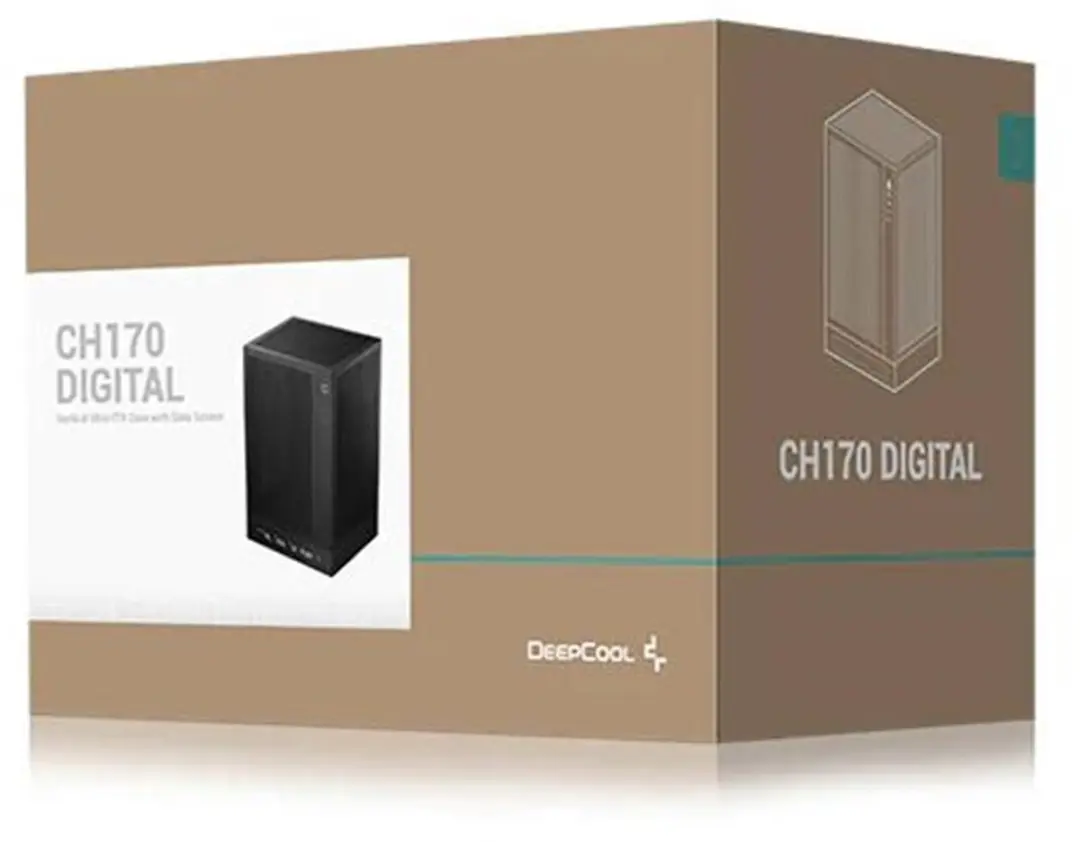 DeepCool CH170 Digital PC-Case - 2x 2.5" / 1x 3.5"