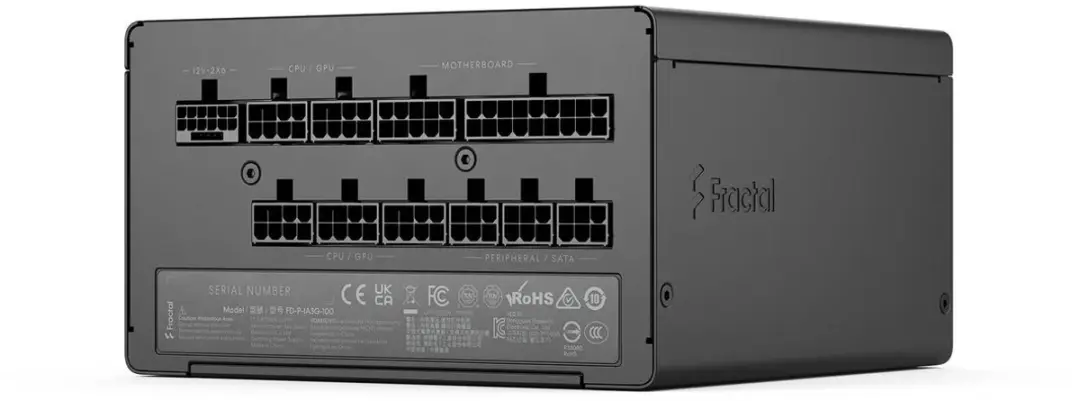 Fractal Design FD-P-IA3G-100-EU Voeding 1000W - Zwart