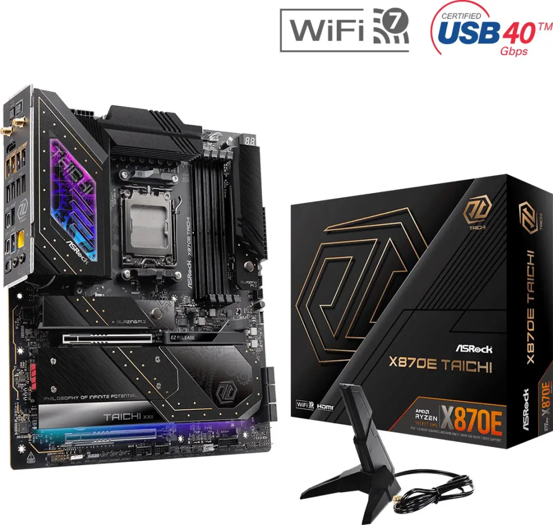 AsRock X870E Taichi Moederbord - AM5 - DDR5 - Wi-Fi 7 - afbeelding 6 van 6